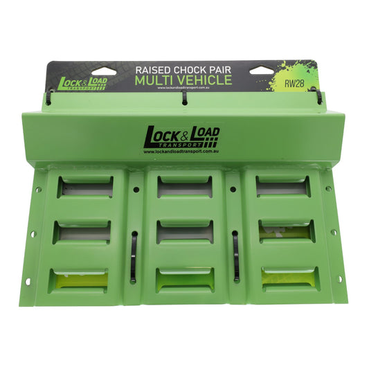 Raised E-Chock Plate Pair - 3 Rail Wide - RW28