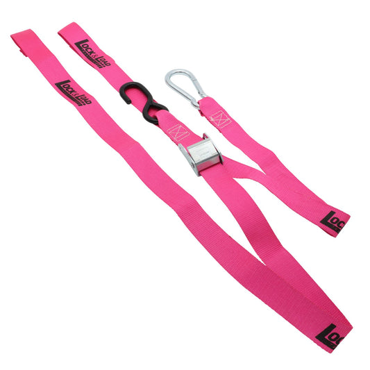Pair of Hot Pink Motorcycle Tie Down Straps - RW96