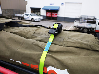 Pair of Retractable Ratchet Straps 25mm Wide 3.6m Long - RW06