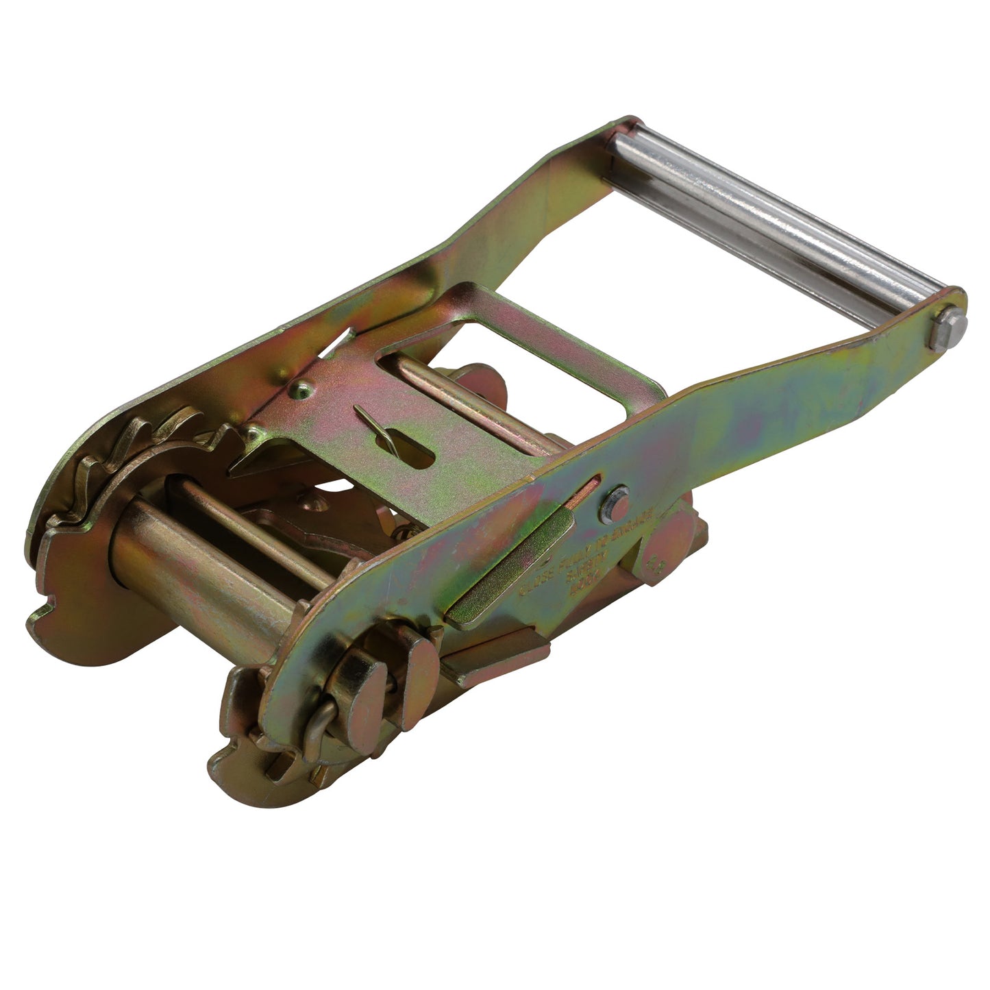 50mm bare ratchet with two-bolt mounting bracket for fixed installations