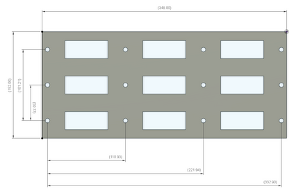 E-Track Plate Pair with 3 Slots - RW27