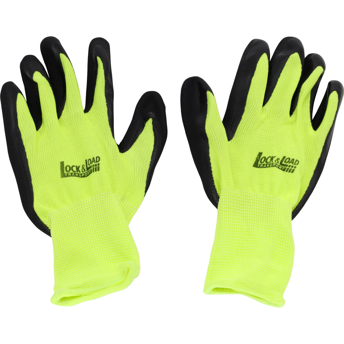 Oil Resistant Fluro Yellow Gloves - 5 Pairs - RW36