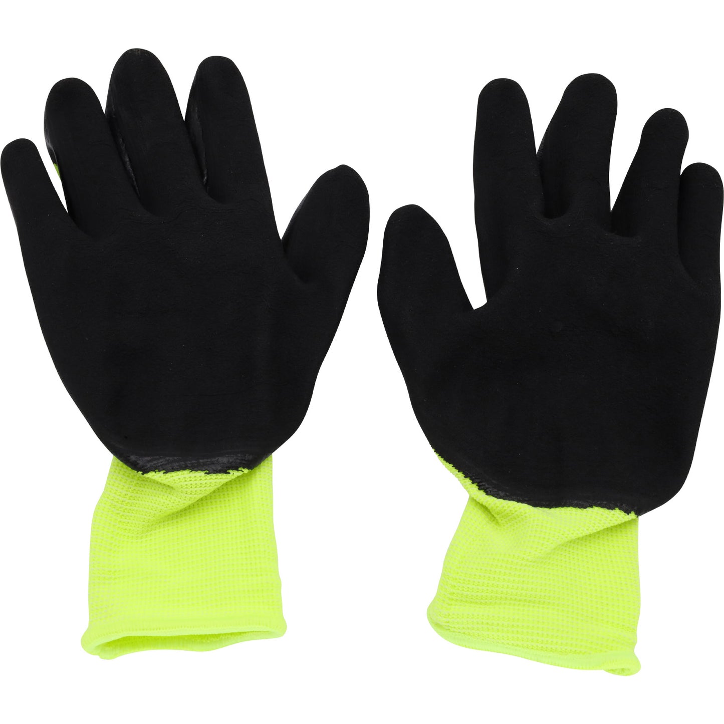 Oil Resistant Fluro Yellow Gloves - 5 Pairs - RW36