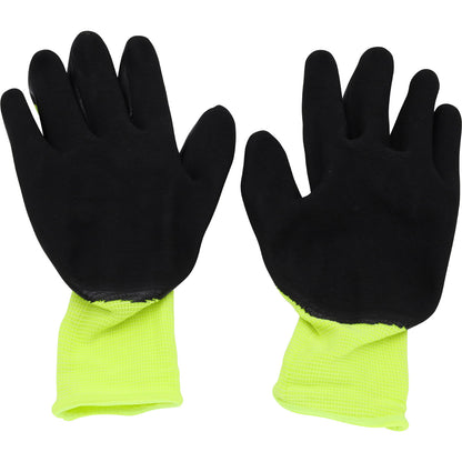 Oil Resistant Fluro Yellow Gloves - 5 Pairs - RW36