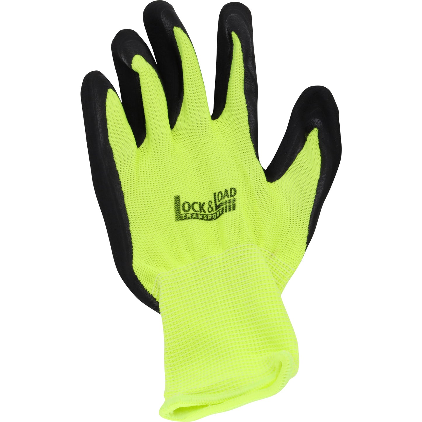 Oil Resistant Fluro Yellow Gloves - 5 Pairs - RW36
