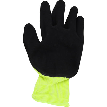 Oil Resistant Fluro Yellow Gloves - 5 Pairs - RW36