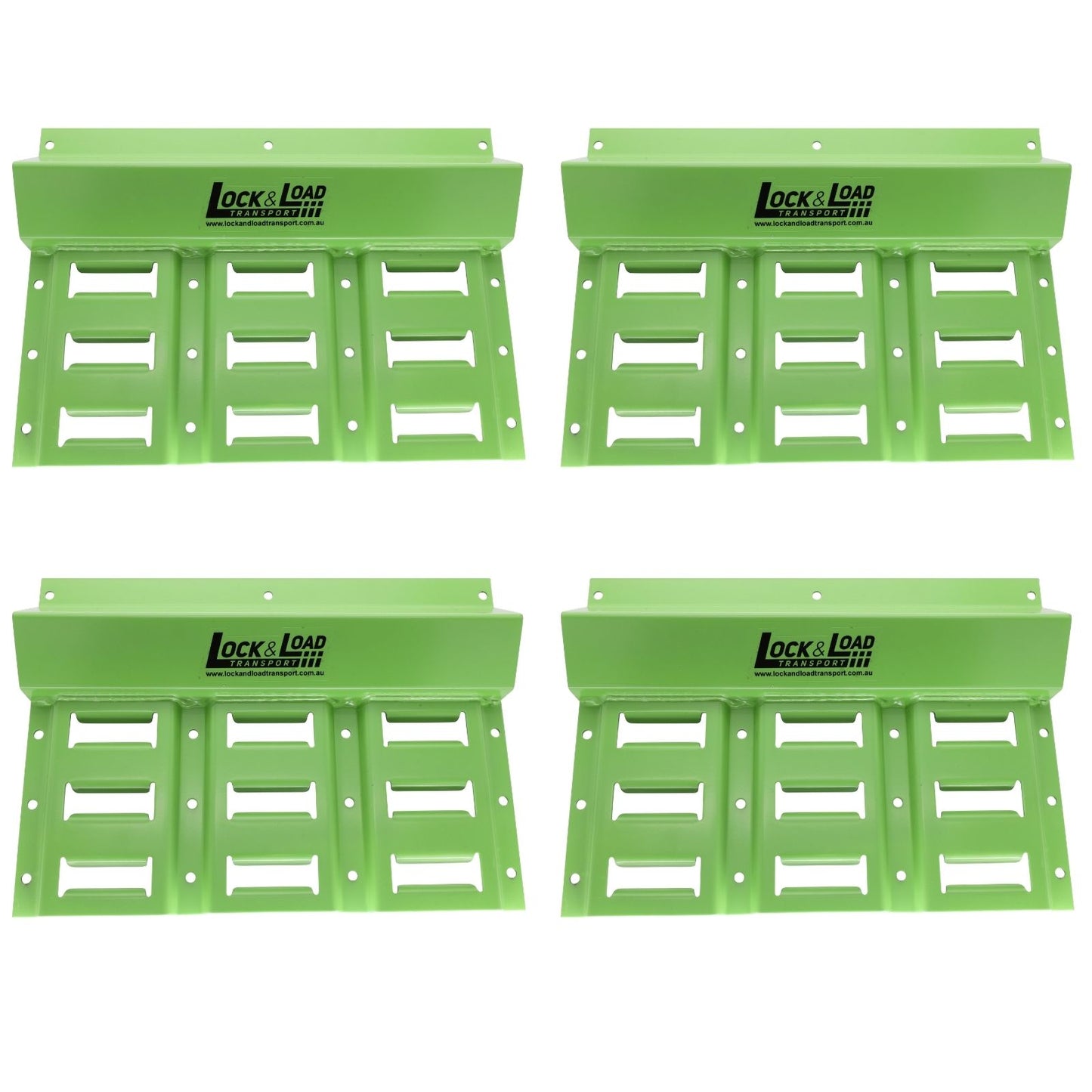3 Rail Wide E-Chock Kit with Idler Straps & E-Track Single Slots - RW67