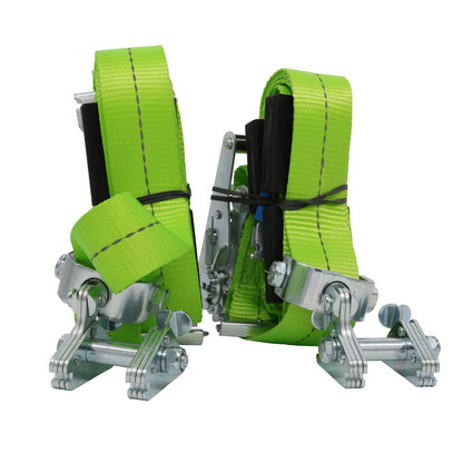 3 Rail Wide E-Chock Kit with Idler Straps & E-Track Single Slots - RW67
