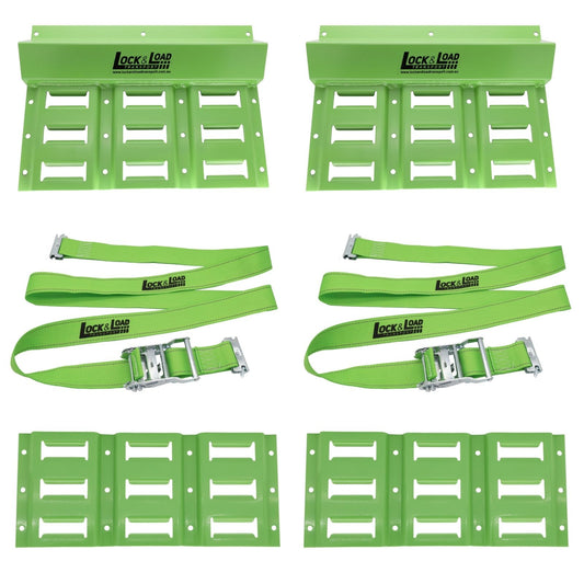 3 Rail Wide E-Chock Kit with 1.8M Straps - RW70