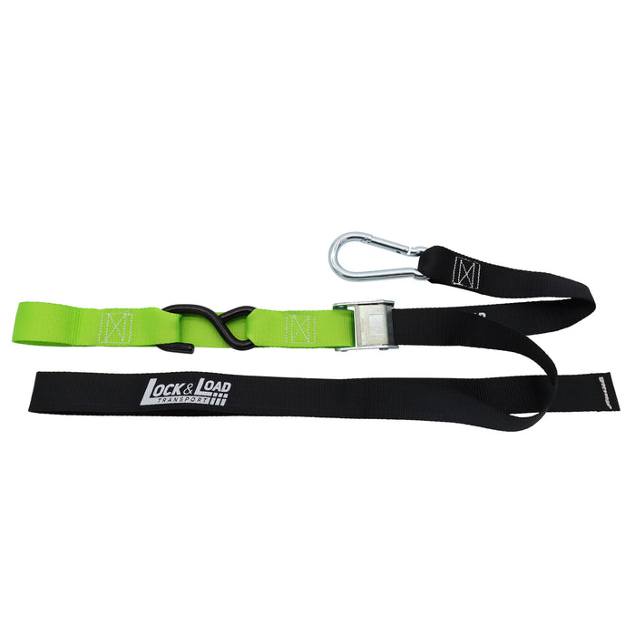 Pair of Green Motorcycle Tie Down Straps - RW90