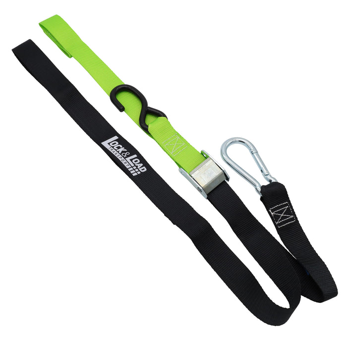 Pair of Green Motorcycle Tie Down Straps - RW90