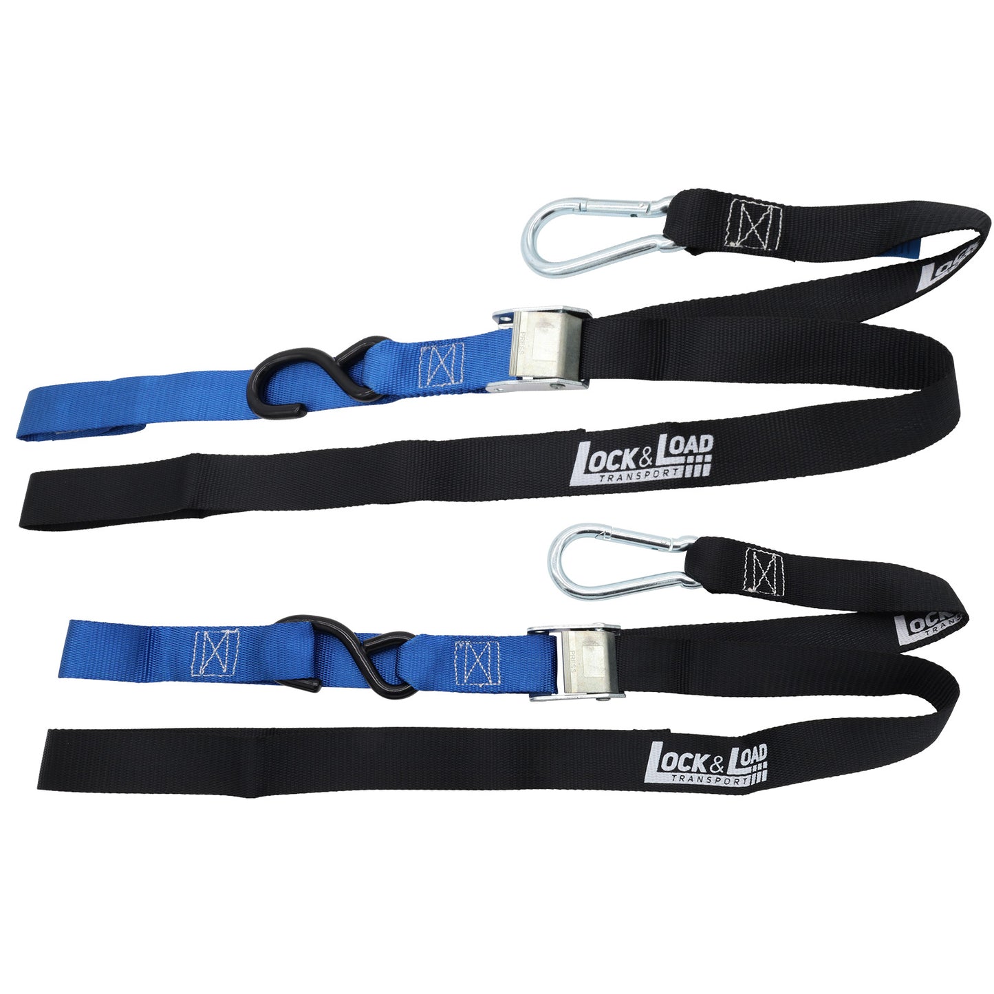 Pair of Blue Motorcycle Tie Down Straps - RW91