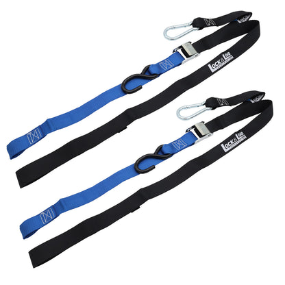 Pair of Blue Motorcycle Tie Down Straps - RW91