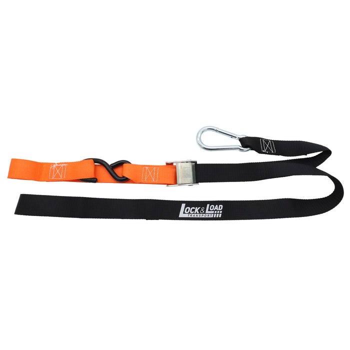 Pair of Orange Motorcycle Tie Down Straps