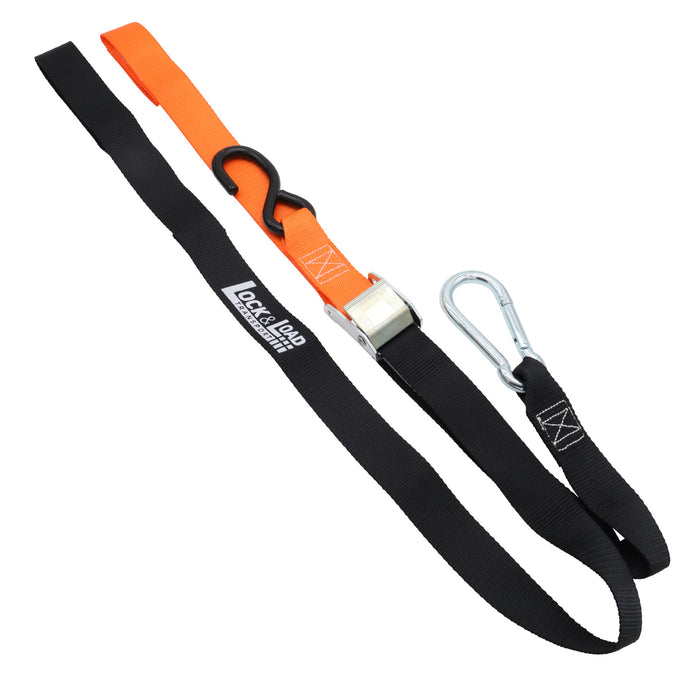 Pair of Orange Motorcycle Tie Down Straps