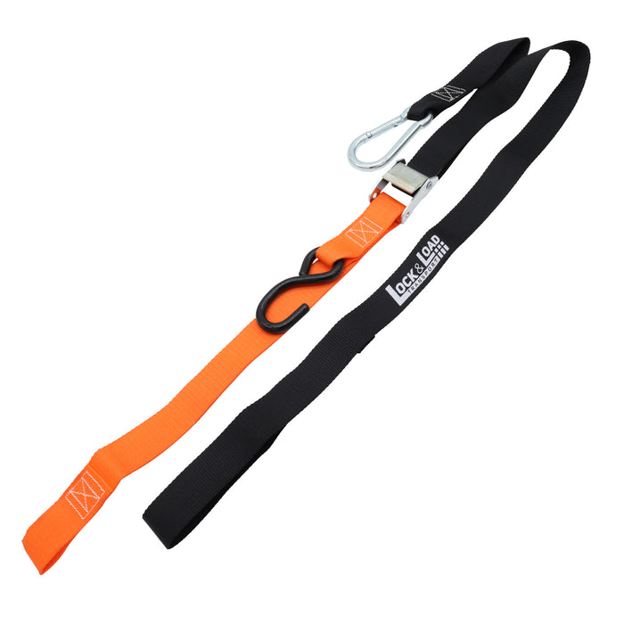 Pair of Orange Motorcycle Tie Down Straps