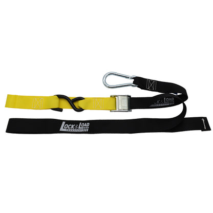 Pair of Yellow Motorcycle Tie Down Straps - RW93