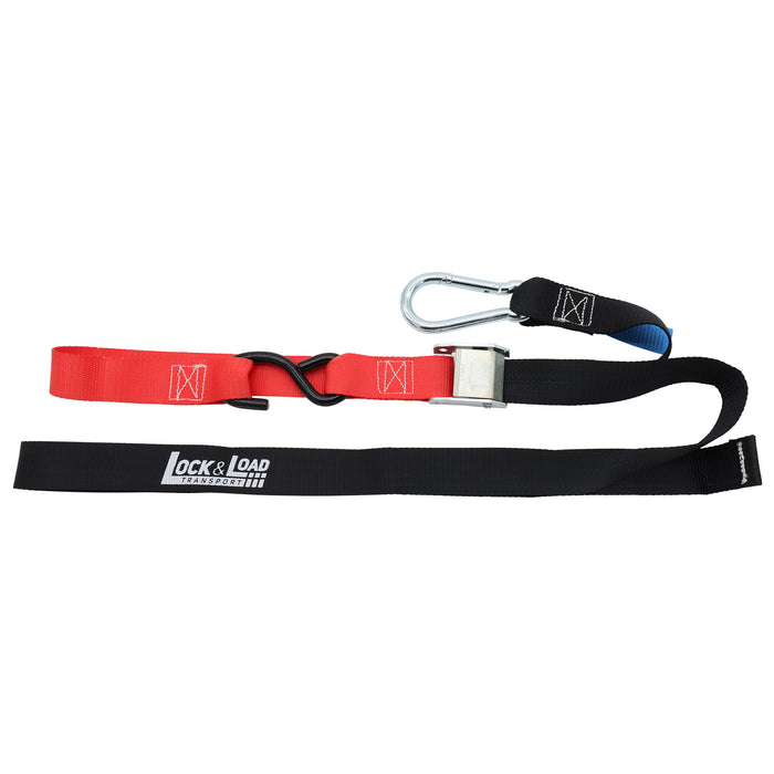 Pair of Red Motorcycle Tie Down Straps