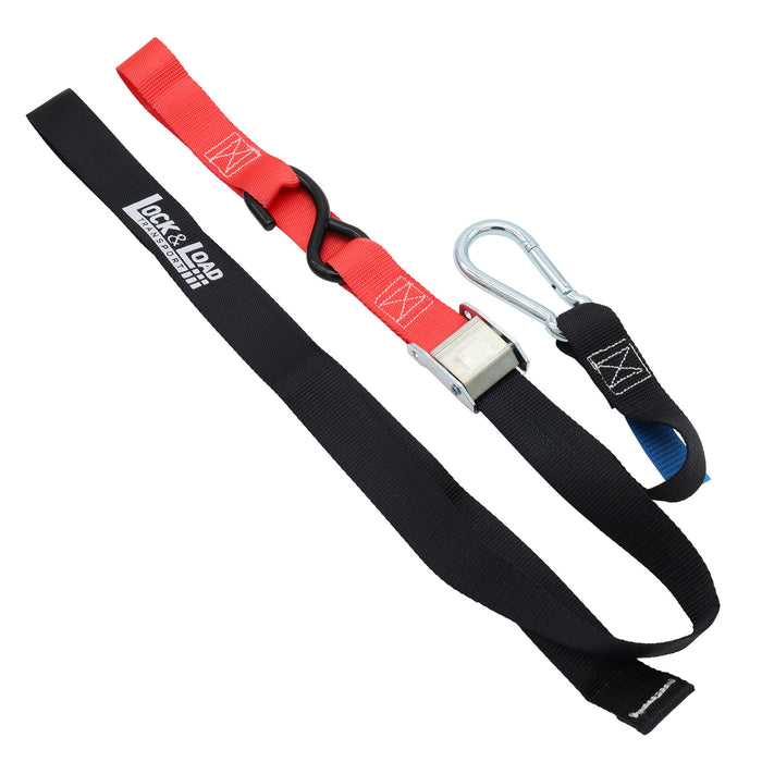 Pair of Red Motorcycle Tie Down Straps - RW94