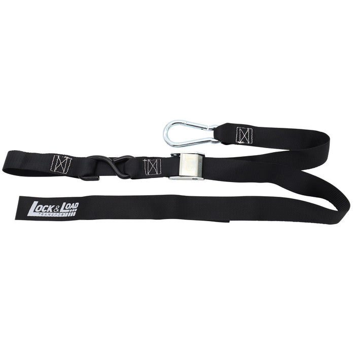 Pair of Black Motorcycle Tie Down Straps