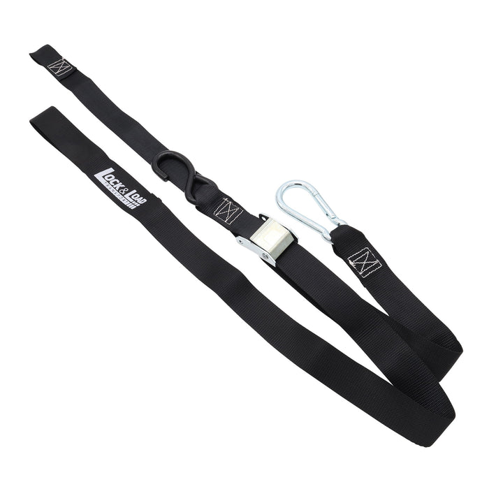 Pair of Black Motorcycle Tie Down Straps