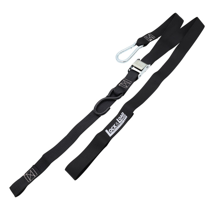 Pair of Black Motorcycle Tie Down Straps