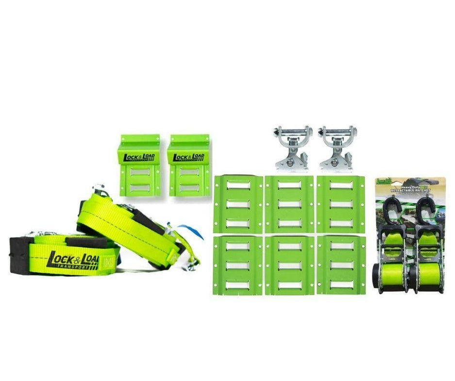 Combo Kit- E-Track kit, 2 x Wheel Chock Plates & 50mm Retractable ...