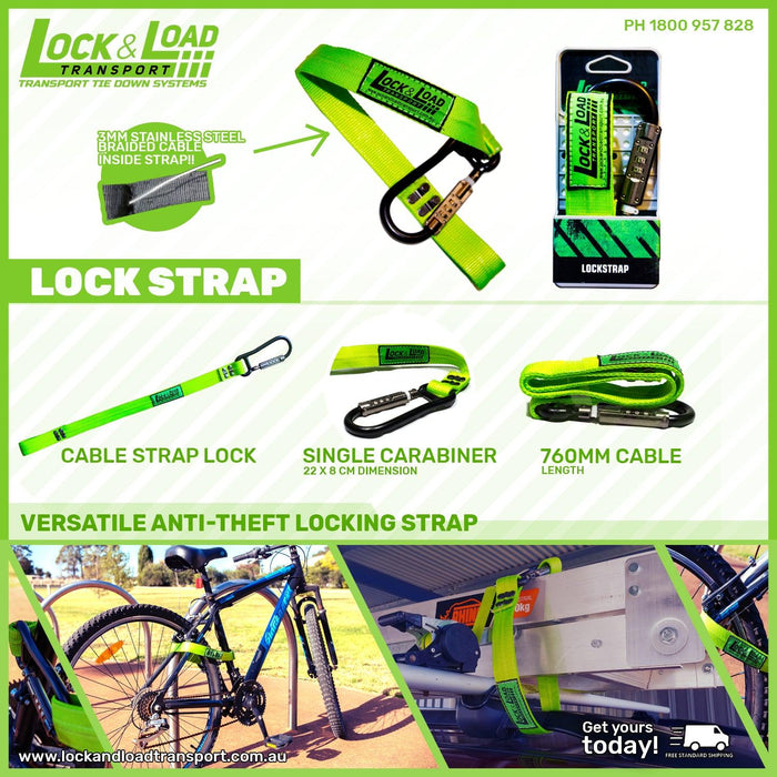 Lockstrap 760mm- Anti theft device RW08 - Lock & Load Transport
