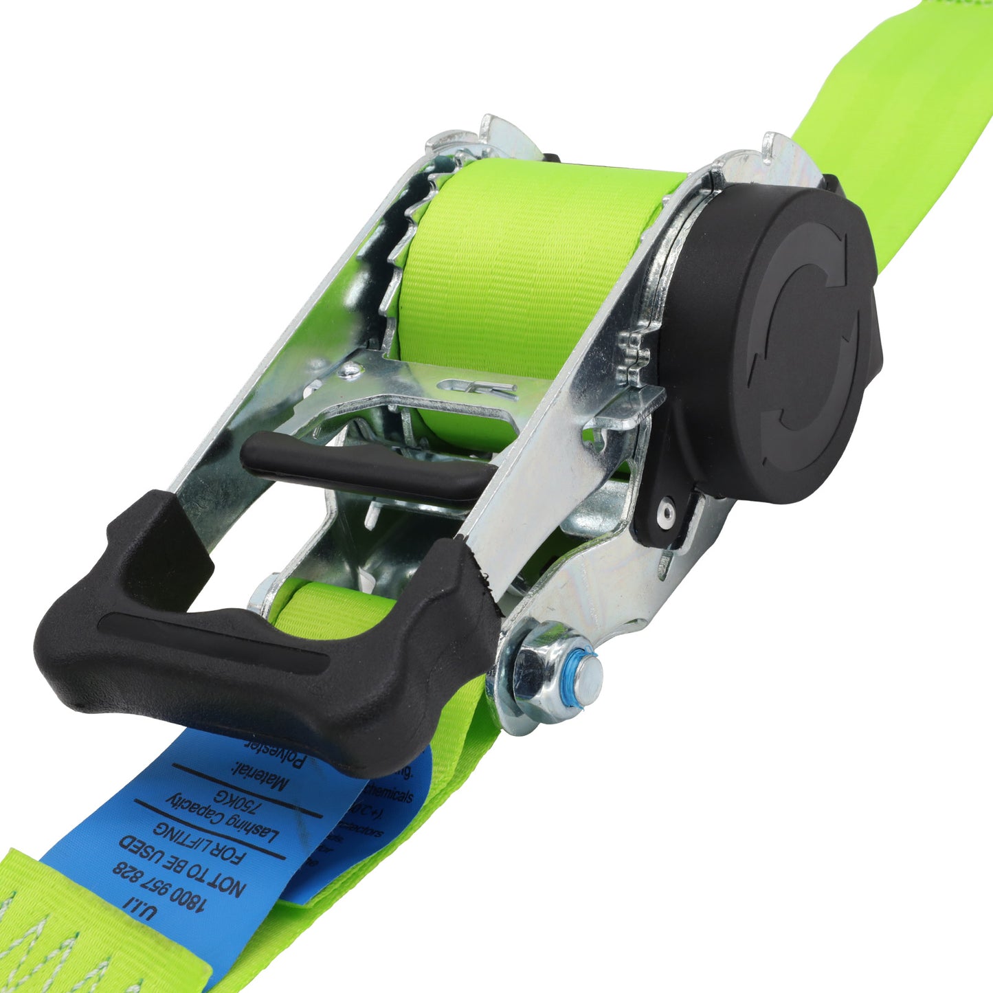 Pair of Retractable Ratchet Straps 50mm Wide 3m Long - RW16