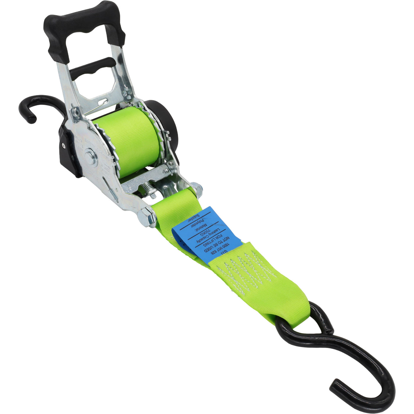 Home Pair of Retractable Ratchet Straps 50mm Wide 3m Long