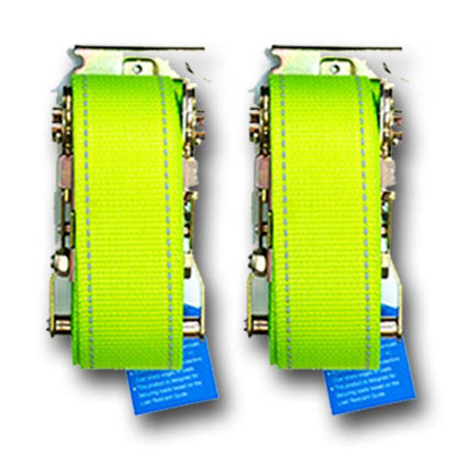 Wheel Tie Down Straps 1.8m Pair RW35 - Lock & Load Transport